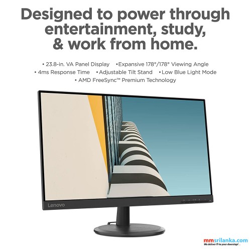 Lenovo D24-20 23.8-inch LED Backlit LCD Monitor (3Y)